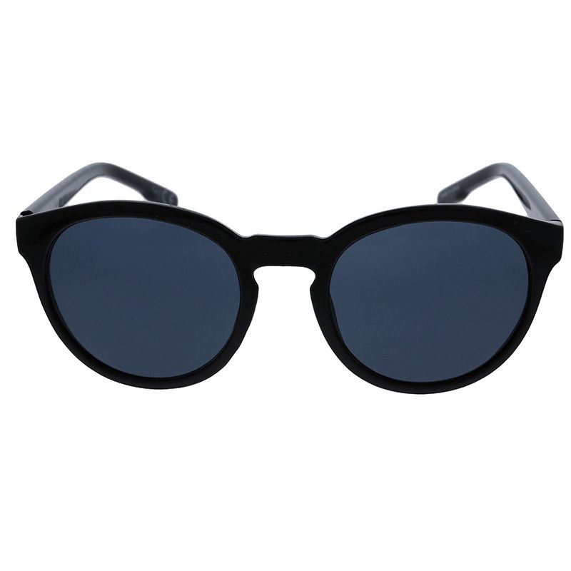 Černé kulaté retro brýle s tmavými skly