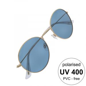 Polarizační brýle kulaté s modrou koncovkou