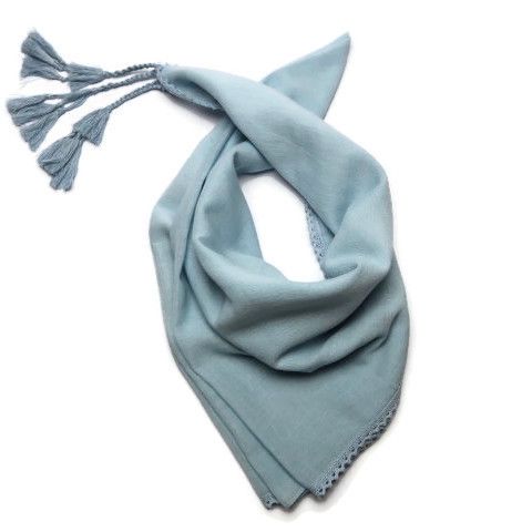 Modrý šátek 100% bavlna